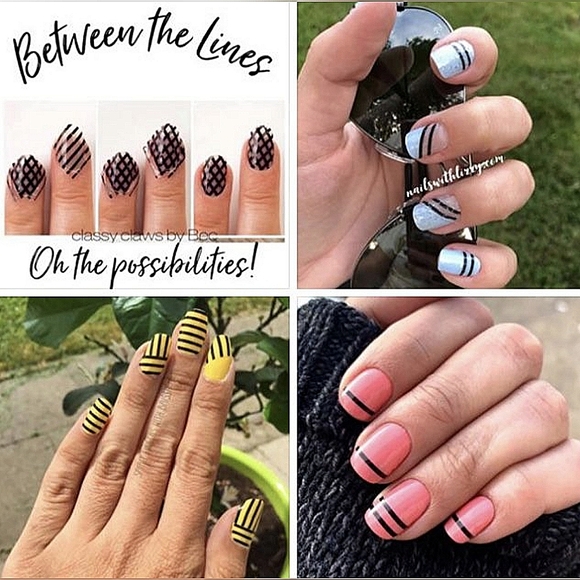 Last Chance! COLOR STREET Lines Clear Stripped Design Nail Polish Strips - Picture 9 of 9